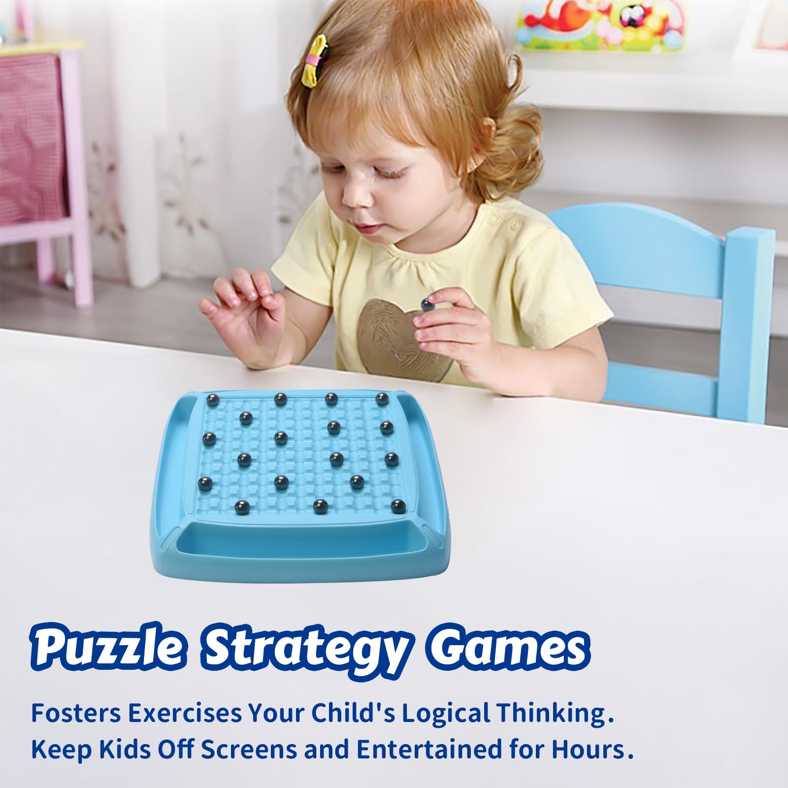 Hcusus blue magnet game kit showcases durable, color-coordinated play.