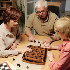 Hcusus Family game night setup shows two to four players enjoying.