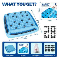 Hcusus magnet game play area with two players enjoying quick rounds.