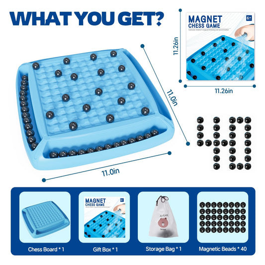 Hcusus magnet stones close-up, portable pieces for quick play