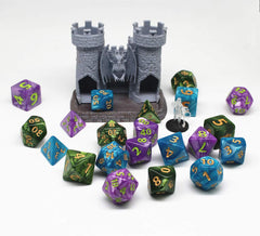 HD giant DND dice in purple with pearl texture for stylish RPG play
