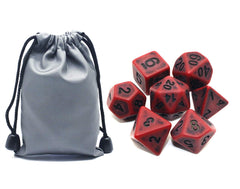HD DND dice set scarlet two-tone D4 compact dice for precise actions.