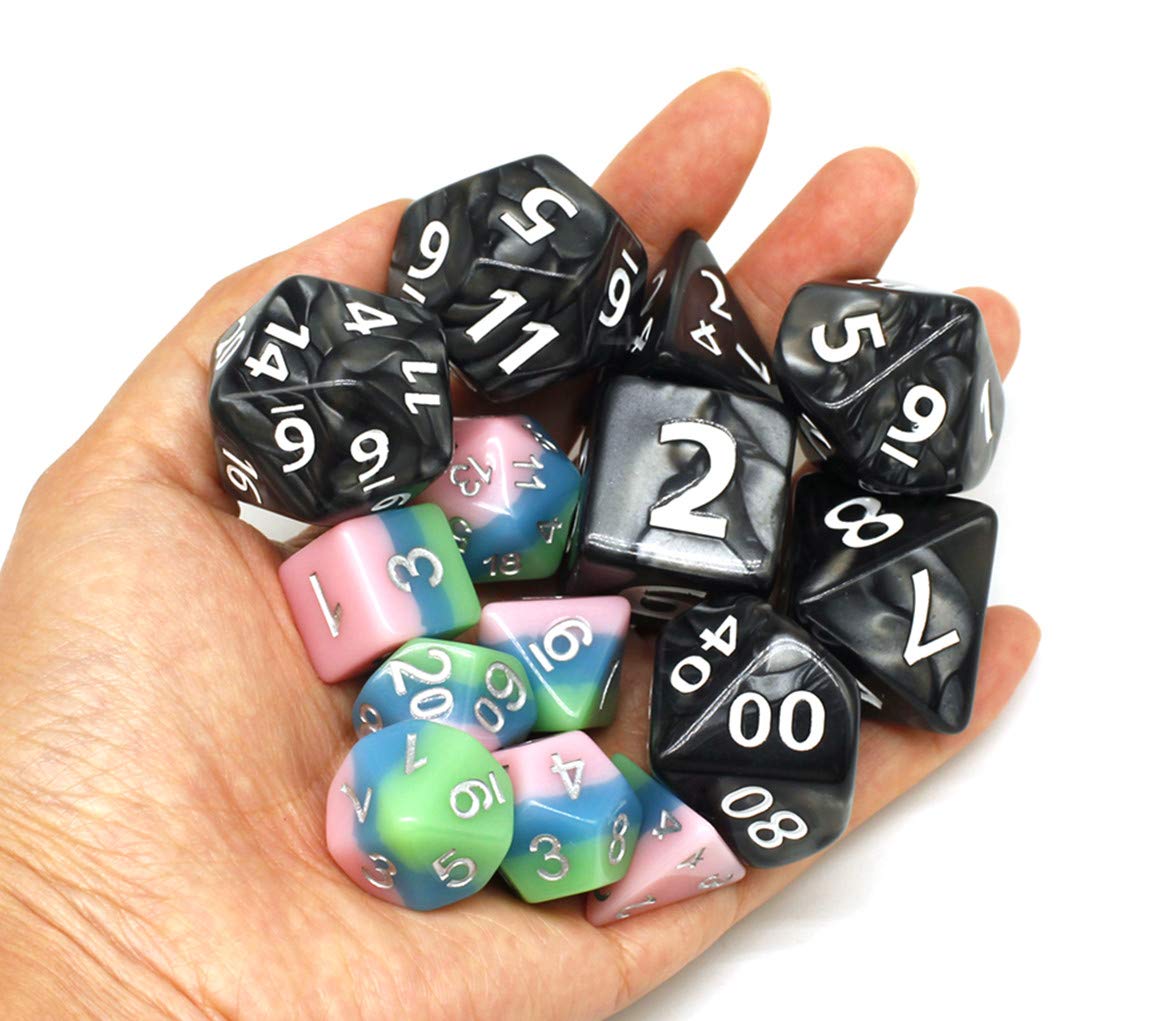 HD giant black 25mm D4 dice offering compact precision at the table