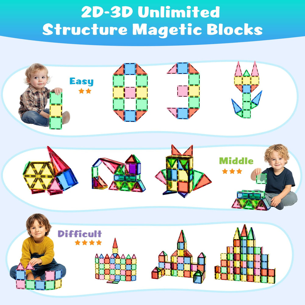 HDCooL magnetic tiles strong neodymium magnets enable stable multi-layer builds.