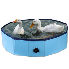 Hdnbsp foldable duck pool in compact form for easy outdoor travel and storage.