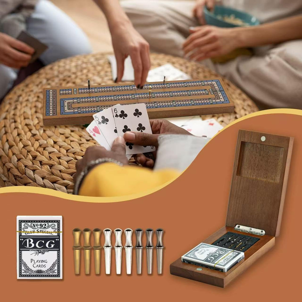 Hdsahdok travel-friendly cribbage set ideal for family nights and trips.