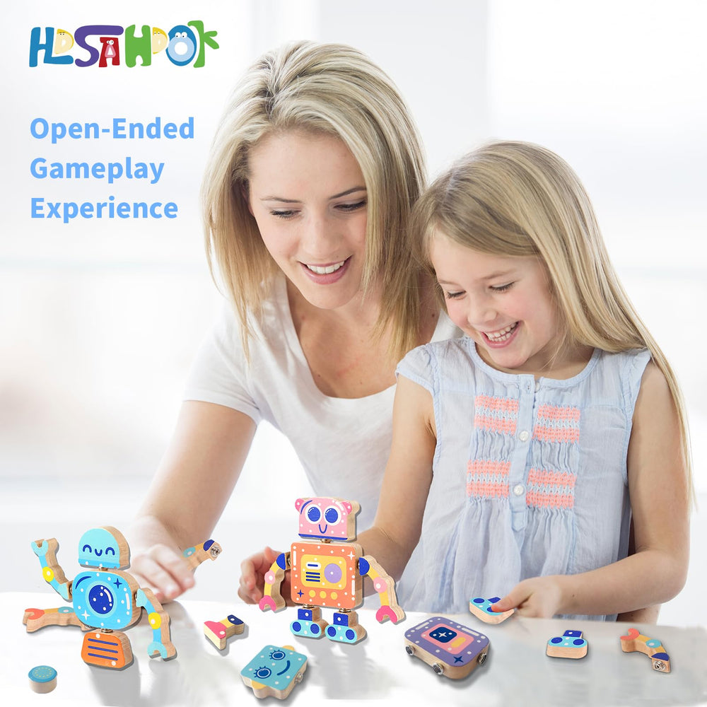 Hdsahdok Montessori-inspired blocks encourage concentration while building.