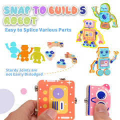 Hdsahdok wooden robot body piece supports interchangeable builds and creative problem solving.