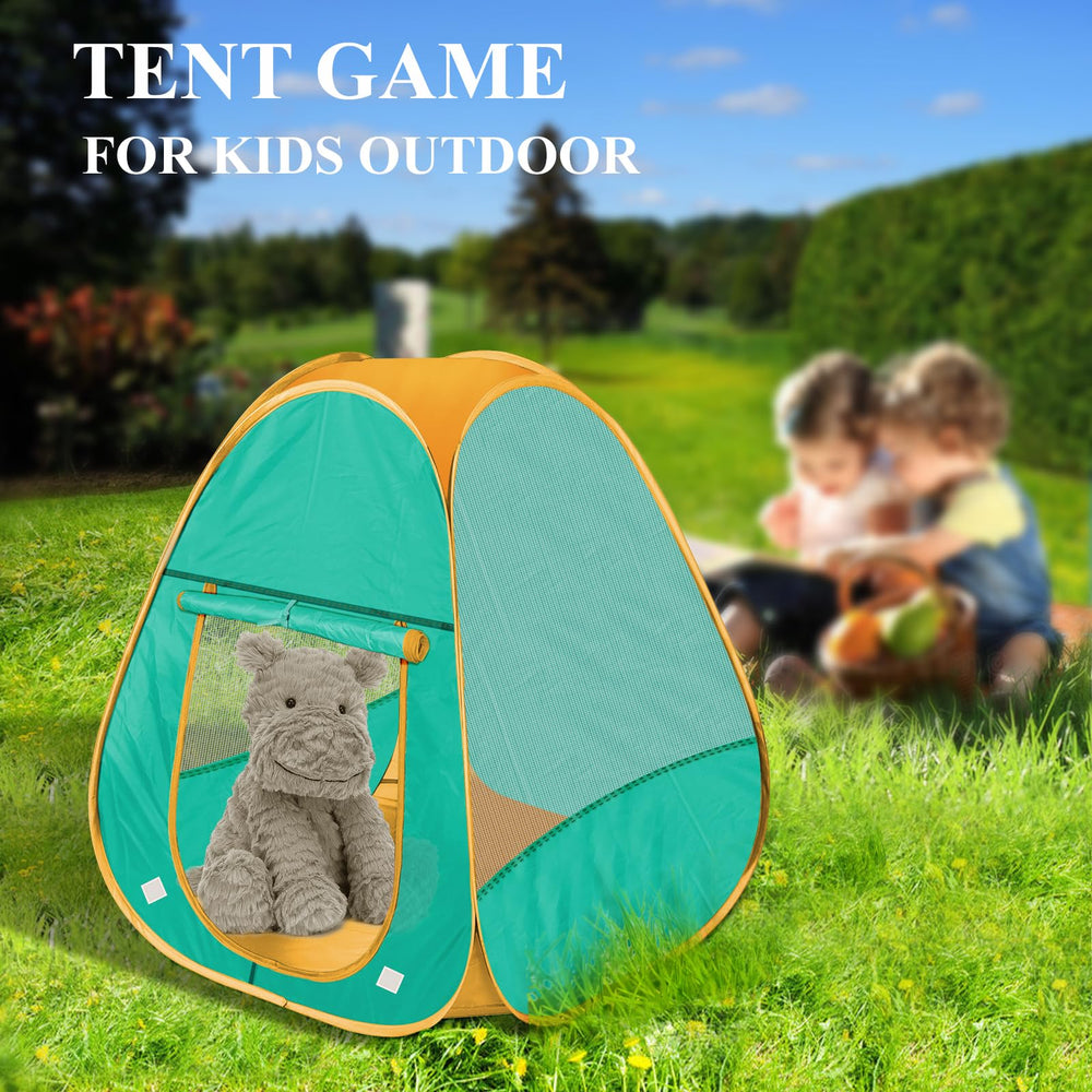 HDUAWHE kids play tent folded compact for easy storage after use