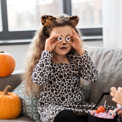 Trick-or-treat scene comes alive with Healifty eyeballs.
