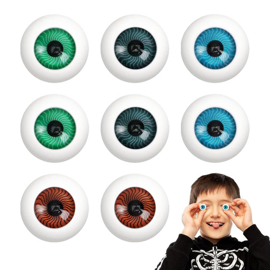 Healifty 8pc eyeballs for spooky prop decor and cosplay.