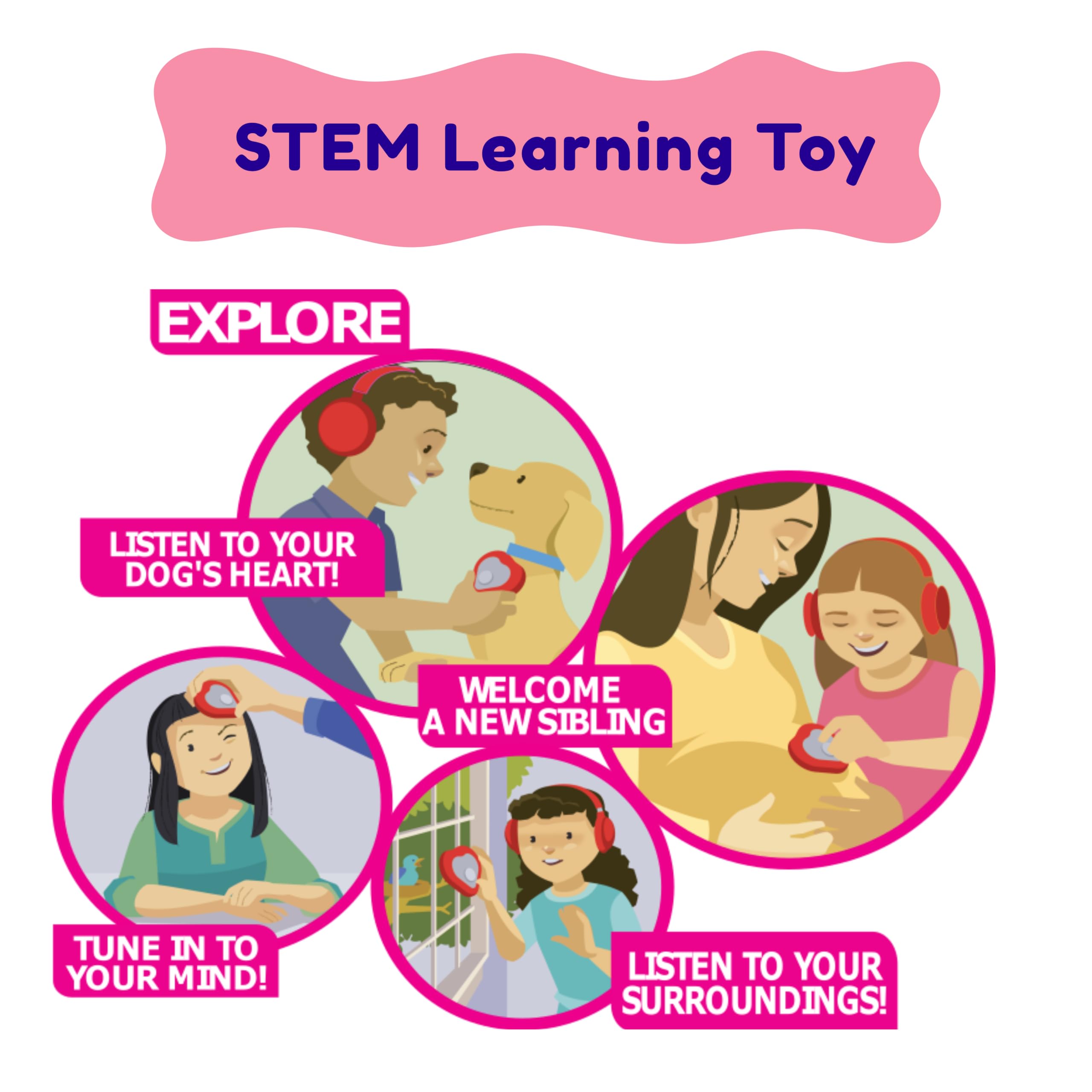 Heartbeats electronic stethoscope toy provides engaging learning gift for children
