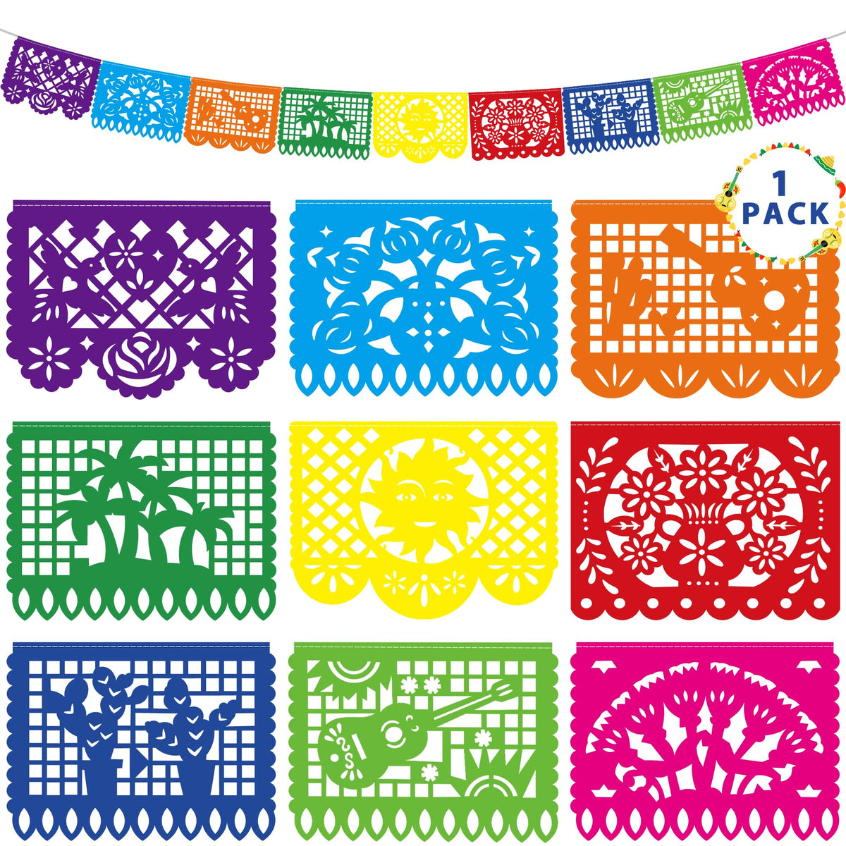 Heartome Cinco de Mayo banner spans 18 ft for large celebrations.