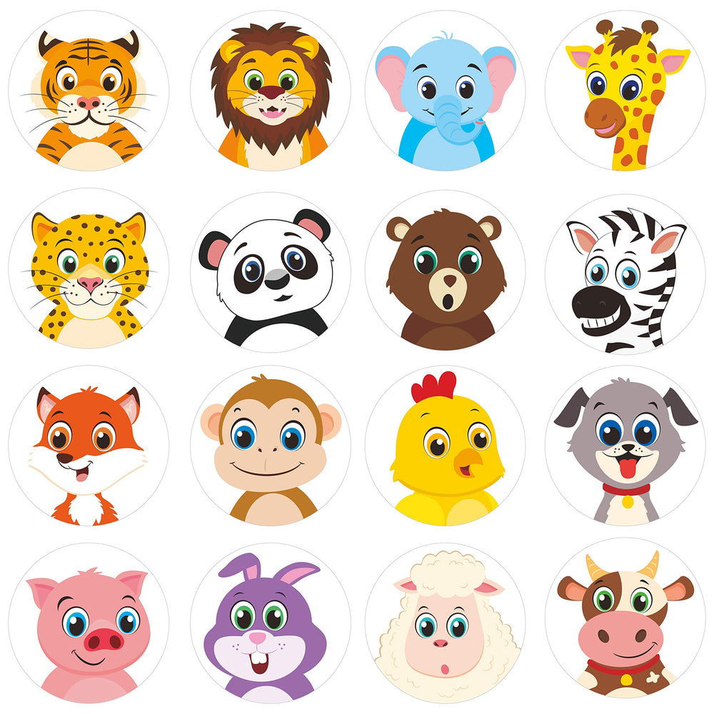 Hebayy round zebra design stickers for decorations and activity sheets.