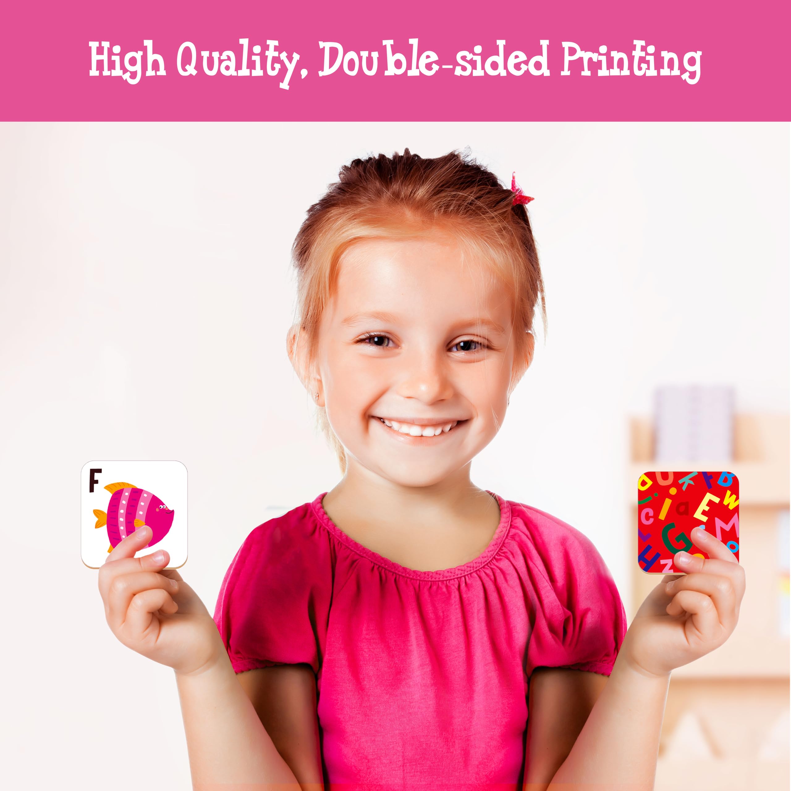 Hebayy Alphabet Memory Game colorful-patterns enhances visual attention during play.