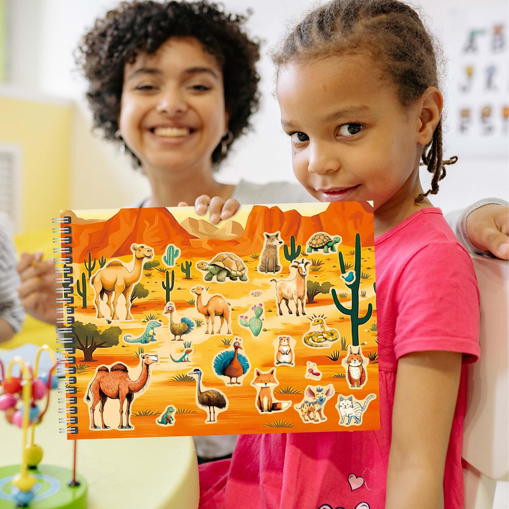 Hebayy side-by-side layout image emphasizing easy sticker placement