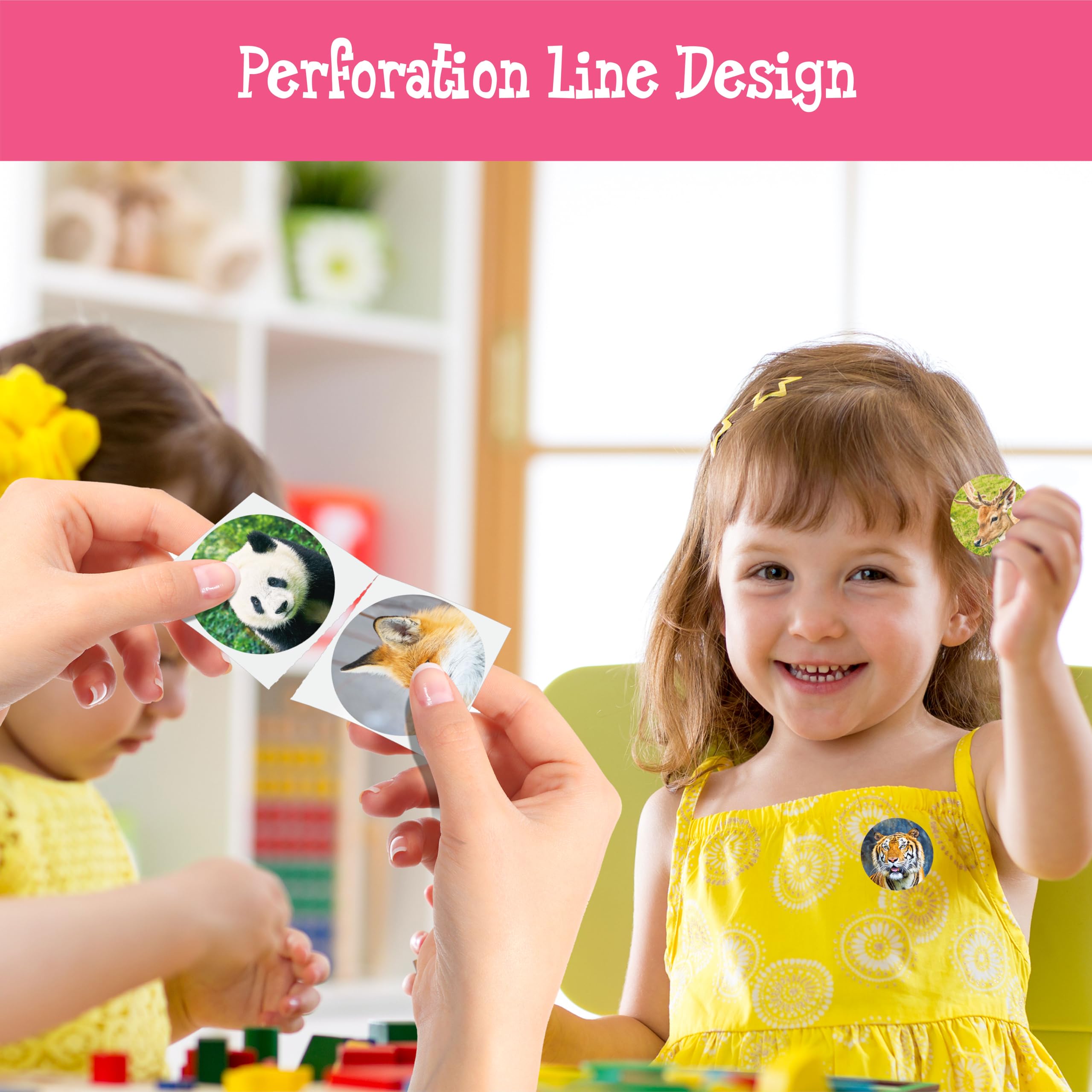 Hebayy self-adhesive backing sticks securely to paper, notebooks, gift bags, and reward charts.
