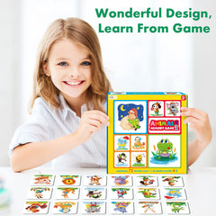 Hebayy round-edged cards ensure safe play for toddlers during quick matching rounds.