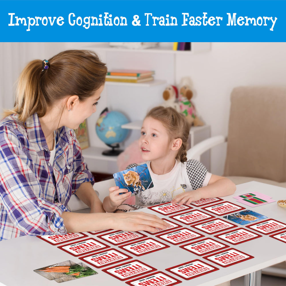 Hebayy daily items match umbrellas card inspires focus through colorful object recognition.