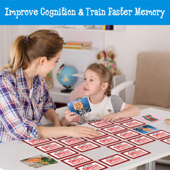 Hebayy daily items match umbrellas card inspires focus through colorful object recognition.
