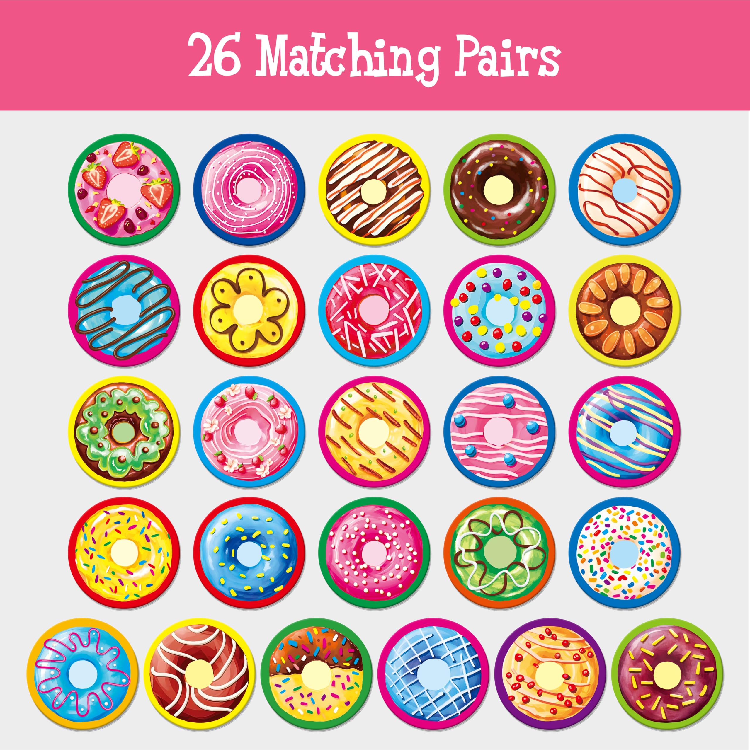 Hebayy donut game play area spread for family game night