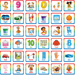 Hebayy memory matching game: 72-pcs tiles for sight word practice and vocabulary building.