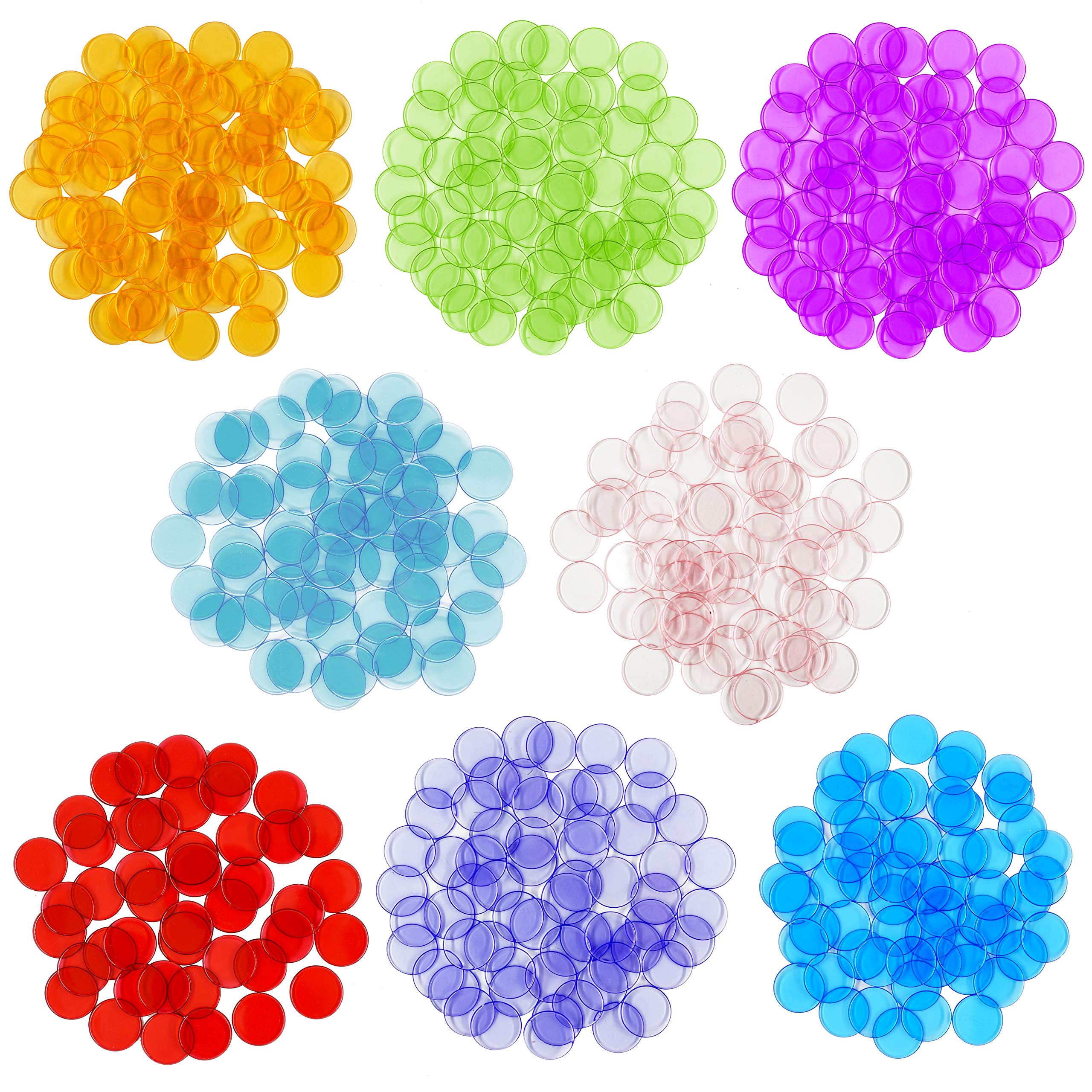 Hebayy multi color bingo chips in eight colors for versatile classroom use