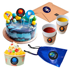 Hebayy space stickers come in two perforated rolls for easy sharing.