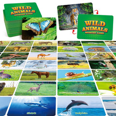 Hebayy wild animal memory cards 80 pcs: engaging learning for toddlers.