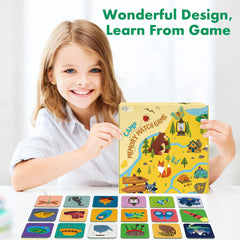 Hebayy durable cardboard cards withstand active use and play.