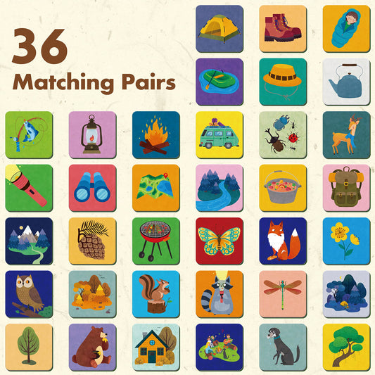 Hebayy memory match kids table play enhances concentration and interaction.
