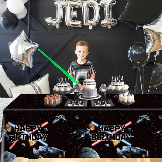 Heboland tablecloth with HD galaxy print, vibrant colors for memorable party photos.