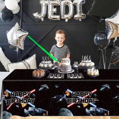 Heboland tablecloth with HD galaxy print, vibrant colors for memorable party photos.