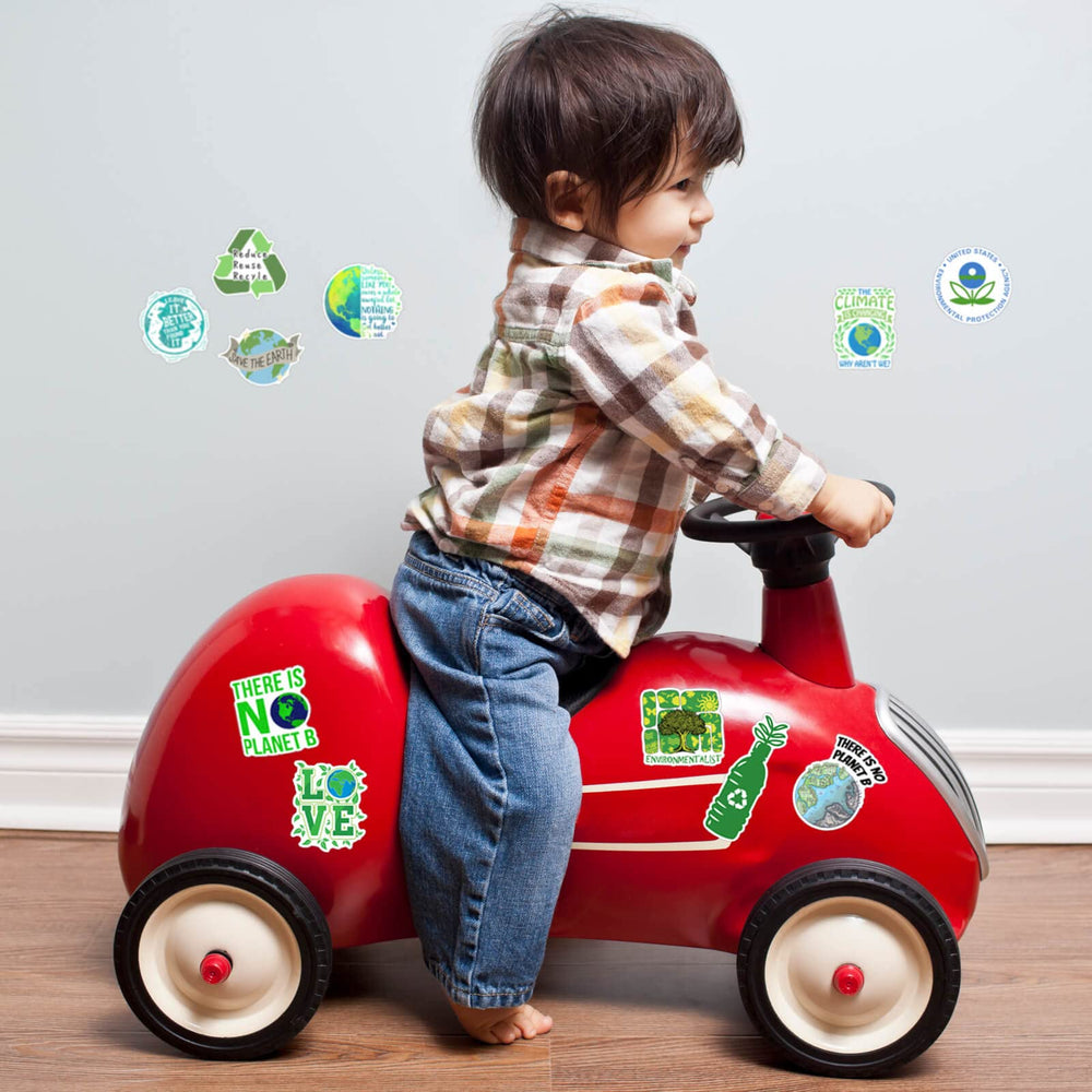 Hebraeos Earth Day stickers for windows and doors provide vivid, removable decoration
