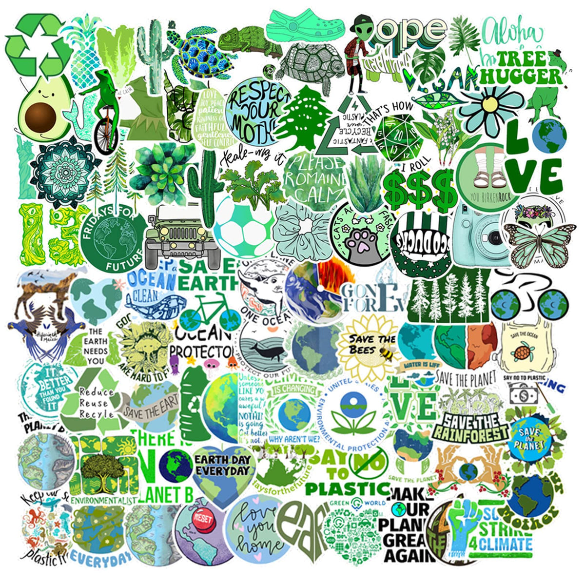 Hebraeos environmental protection stickers on water bottles showcase durable waterproof vinyl for daily use