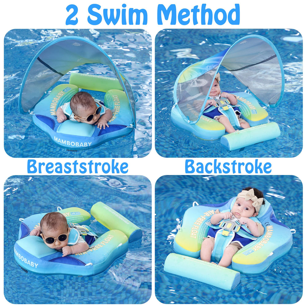HECCEI Mambobaby Float backstroke buckle supports stable back positioning for infants.