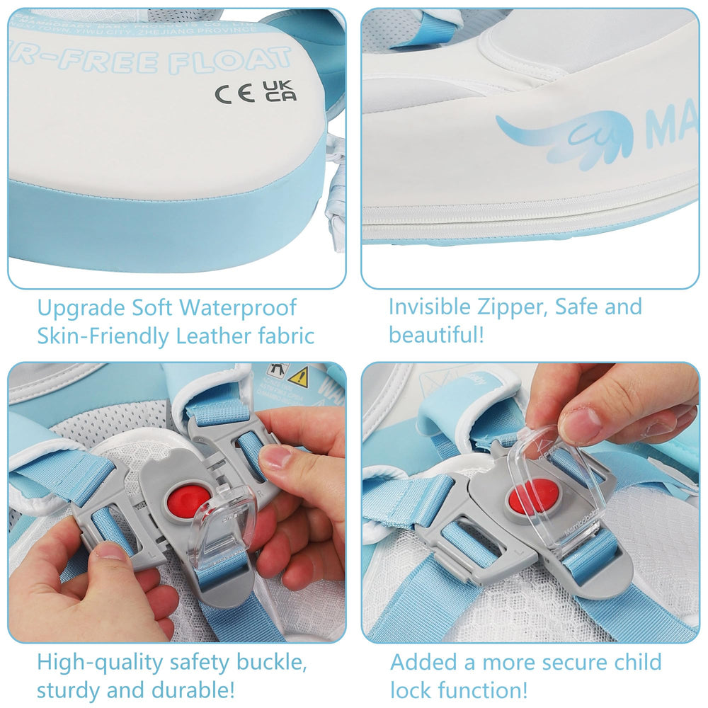 Five-point safety buckle ensures secure support and balance