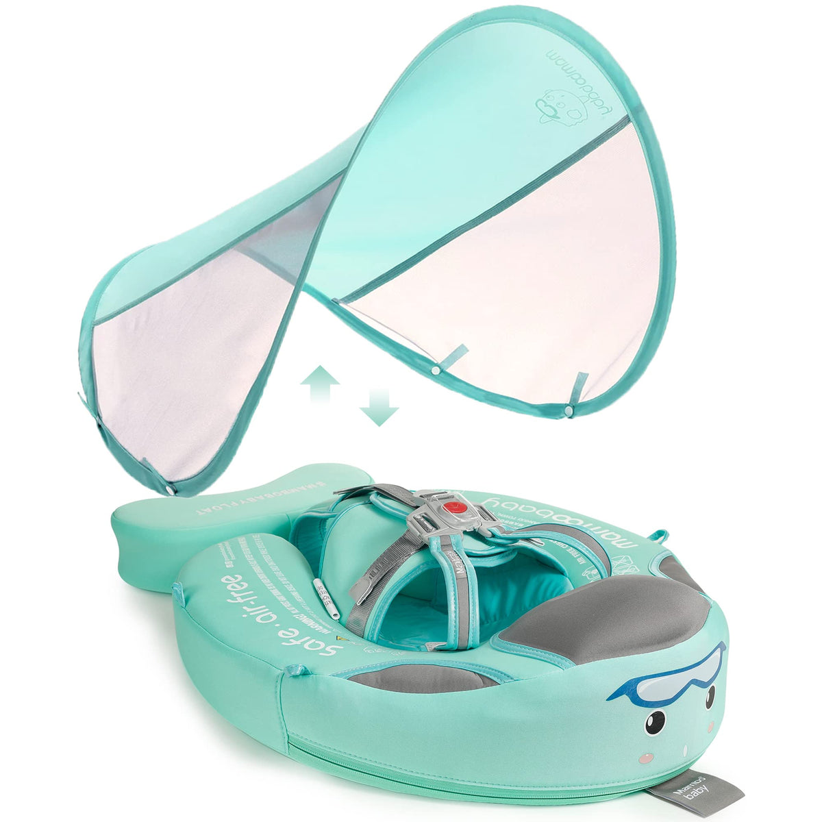 HECCEI Mambobaby Add Tail float with 360 protection keeps baby stable in water