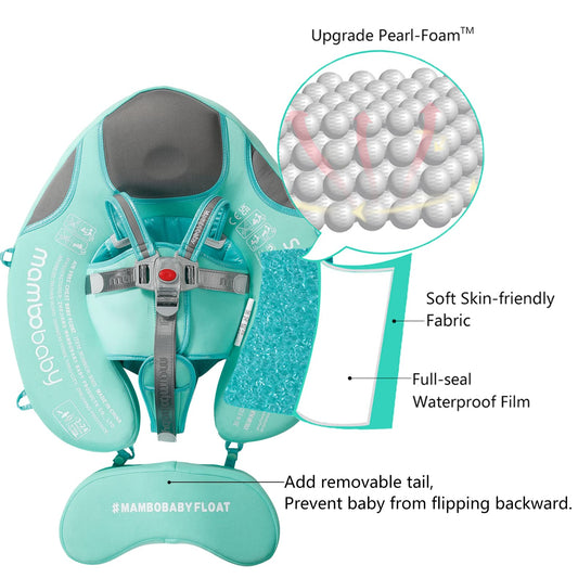 HECCEI Mambobaby Add Tail shows 5-point safety buckle for secure fit