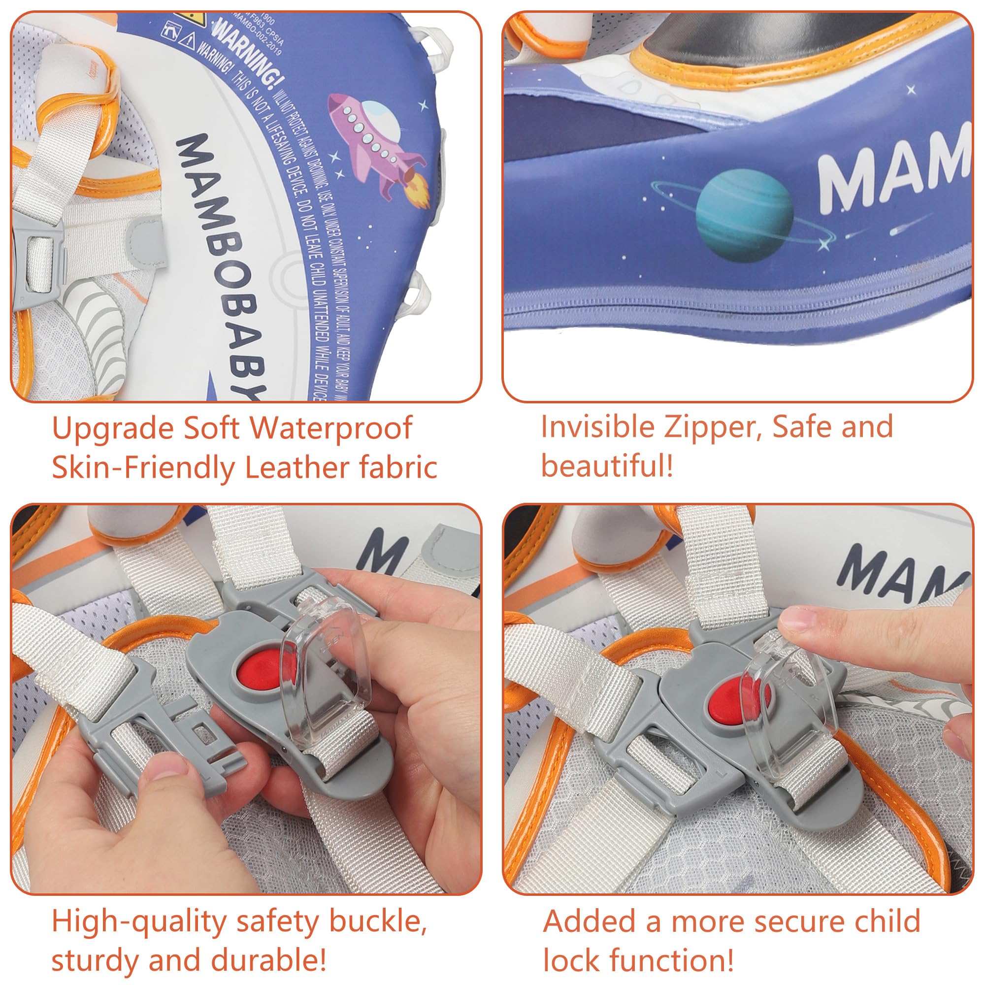 HECCEI Mambobaby backstroke mode supports tiny swimmers with gentle guidance.