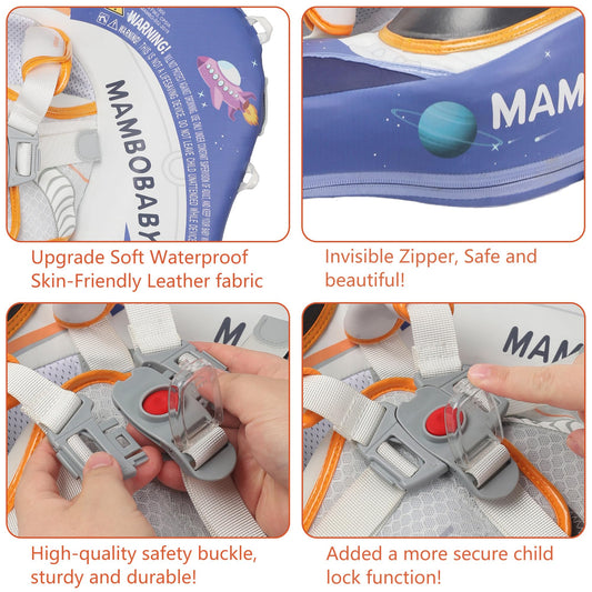 HECCEI Mambobaby backstroke mode supports tiny swimmers with gentle guidance.
