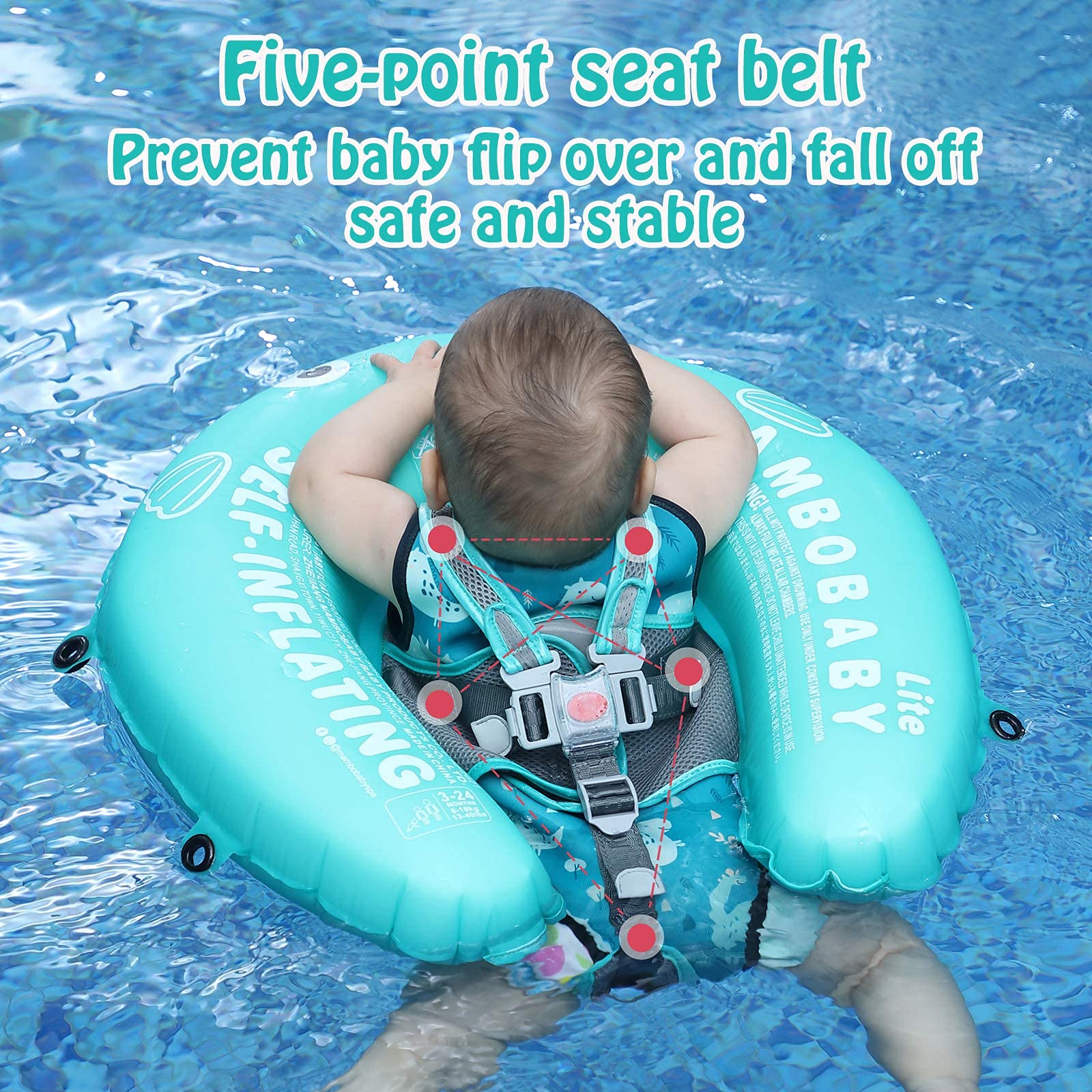 HECCEI Mambobaby adorable design and colors invite kids to enjoy water time.