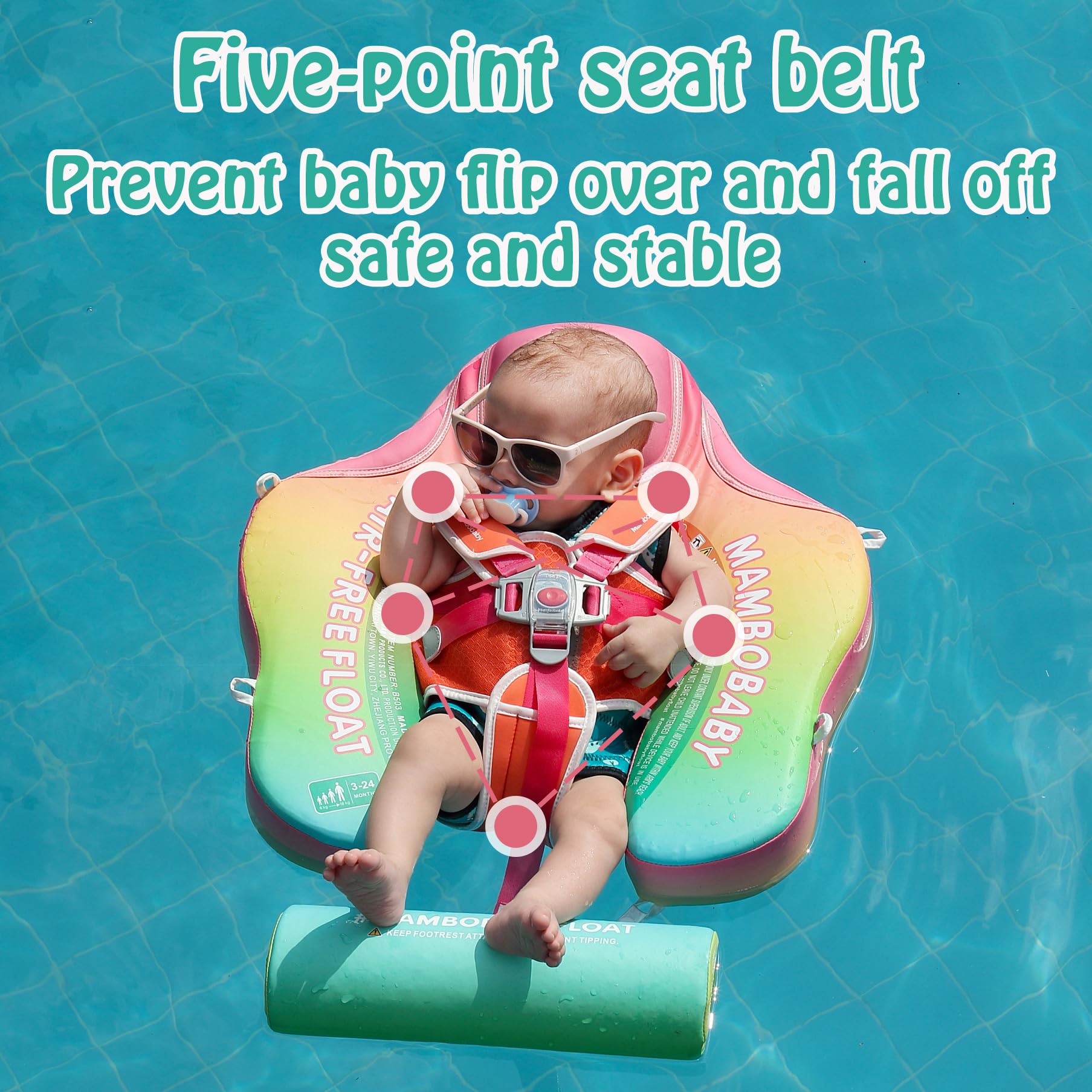 HECCEI Mambobaby backstroke and breaststroke modes suit growing babies