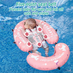 Baby in backstroke position on HECCEI Mambobaby floating bed