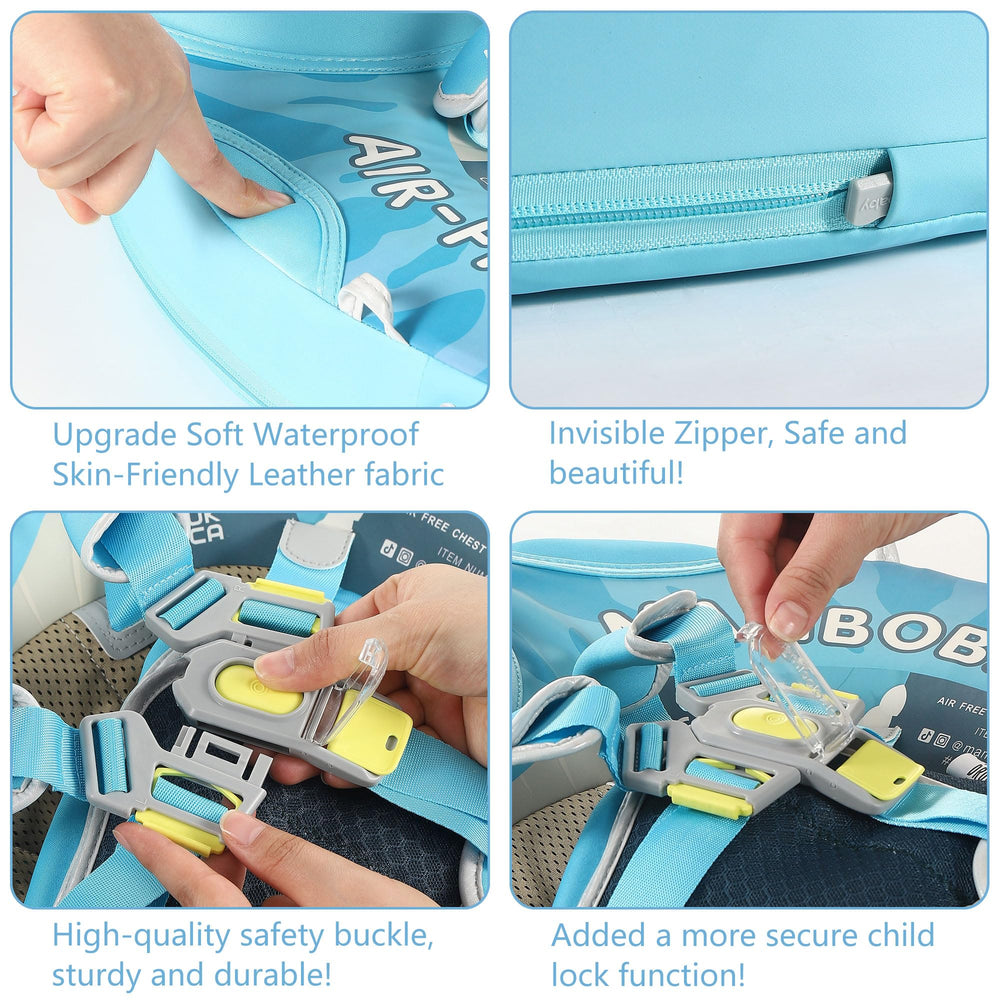 HECCEI Mambobaby float features adjustable back buckle for a secure, comfy fit.