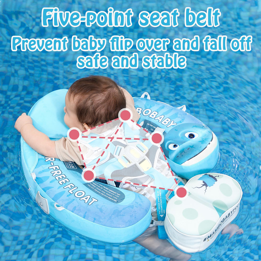 HECCEI Mambobaby float supports backstroke for early swimming confidence.