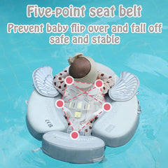 HECCEI Mambobaby backstroke mode supports gentle upright movement for infants 3–6 months.
