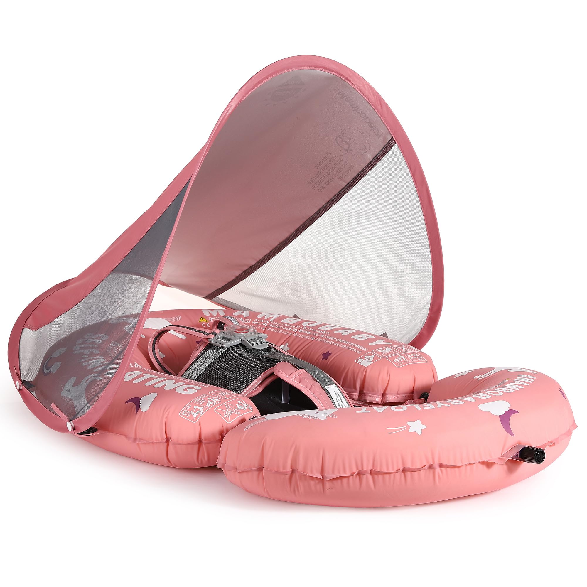 HECCEI Mambobaby float bed compact fold shows travel-friendly portability.