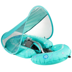 HECCEI Mambobaby Float Bed in compact folded form for easy travel and storage