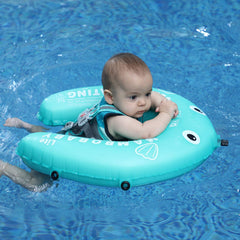 Child enjoying water time with HECCEI Mambobaby float